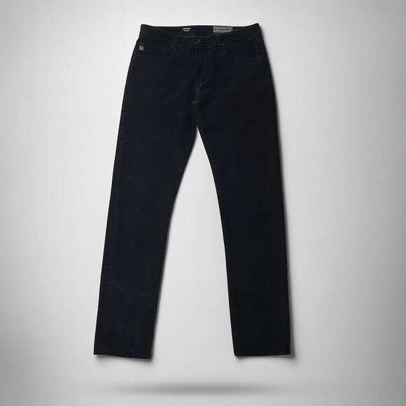AG Adriano Goldschmied The Dylan Slim Skinny Corduroy Pant Men 32R Sulfur Black - Picture 1 of 16